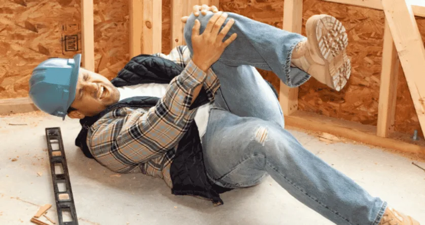 Workplace injury on a construction site